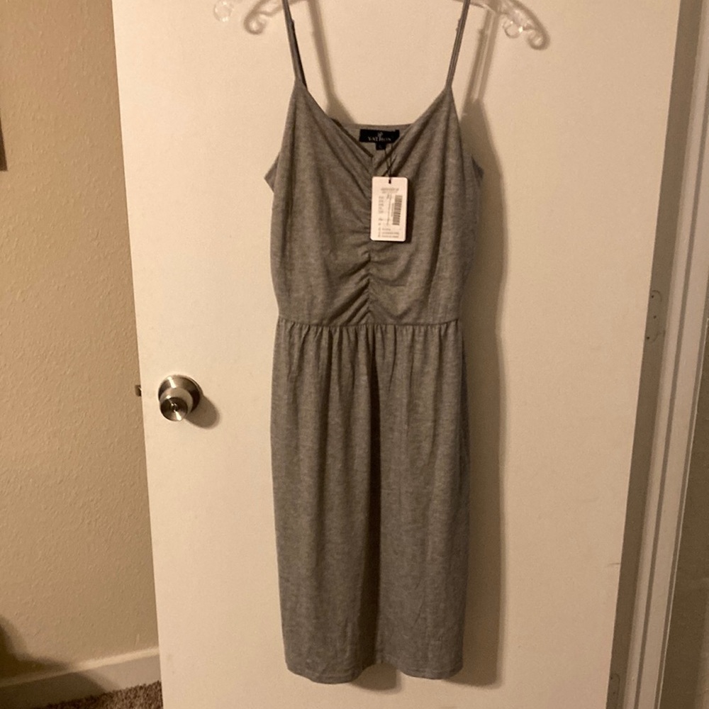 Gray Casual dress w/ pockets XL